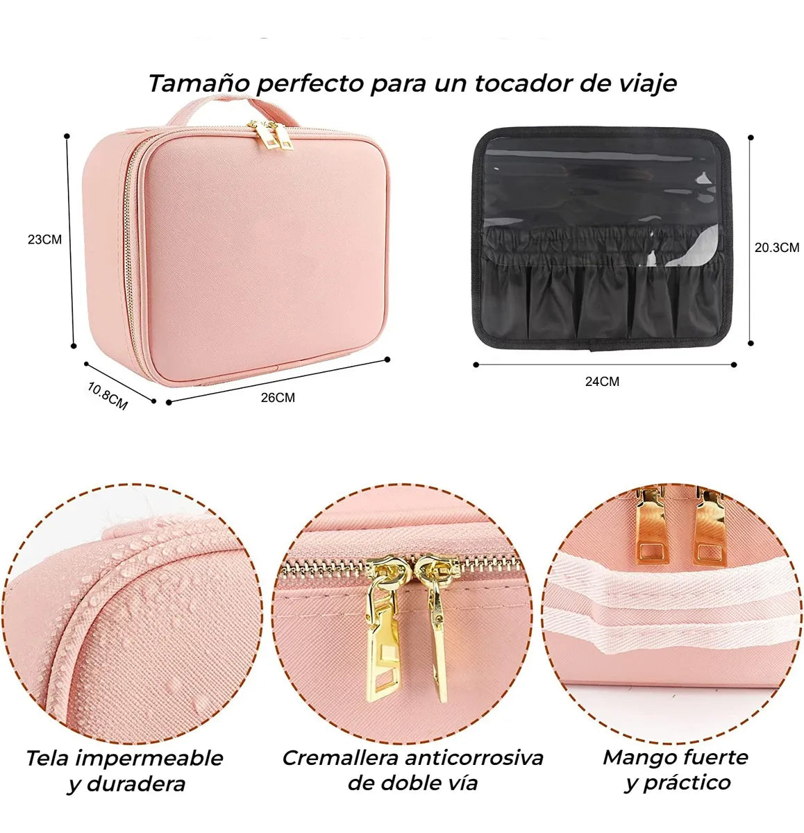 LumiBeauty Pro™ (cosmetiquero con espejo y luz led)