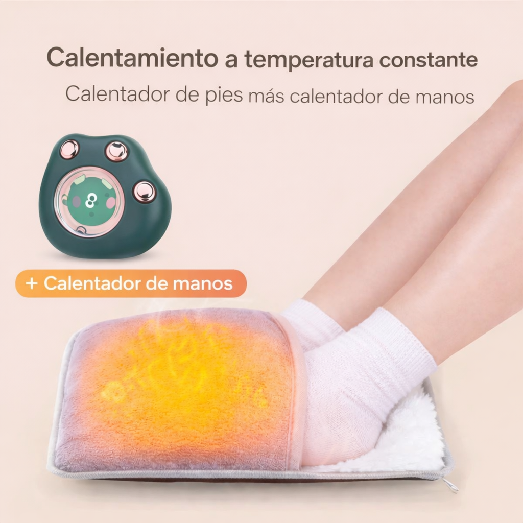 ThermaPack 2 en 1™ (calentador de pies o cuerpo + calentador de mano osito)