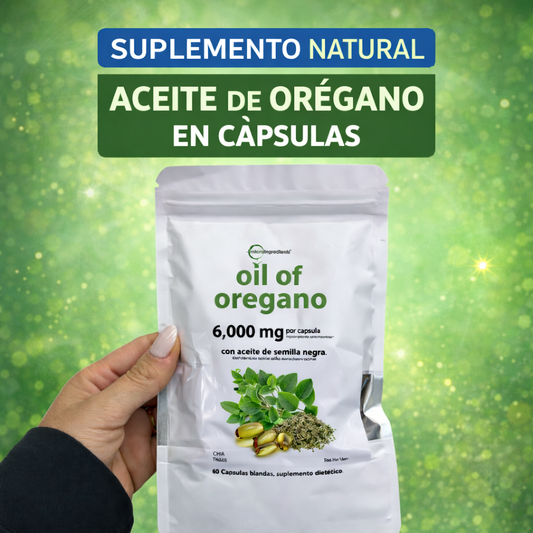 Aceite De Oregano 6000 Mg 60 Capsulas