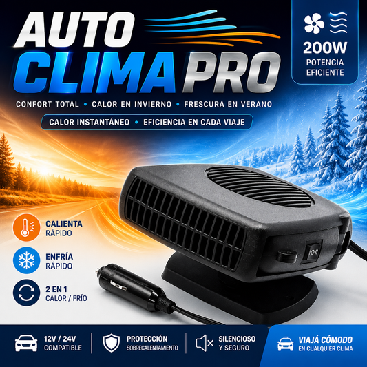 AutoClima Pro™ (Calentador De auto Portatil 200w)