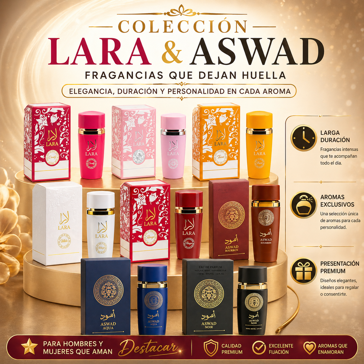 Lara Prestige™ (Perfumes Árabes Lara Diferentes Aromas)