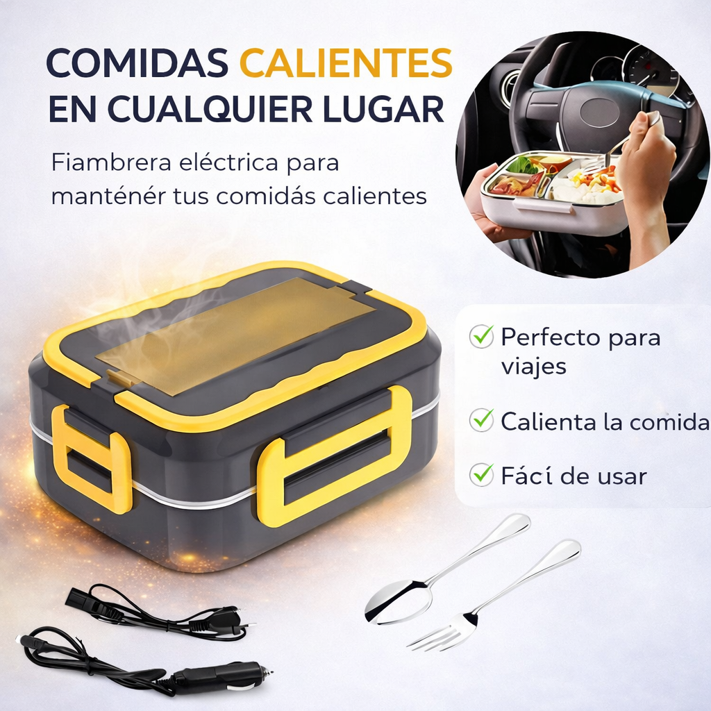 ThermoLunch Acero™ (lonchera electrica de acero inoxidable portatil)