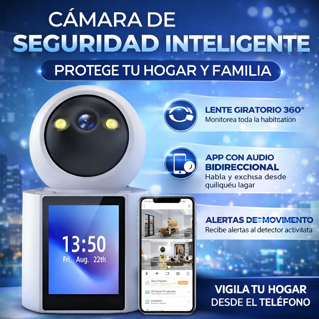 SecureView Cam Pro™ (camara video wifi seguridad 1080p)